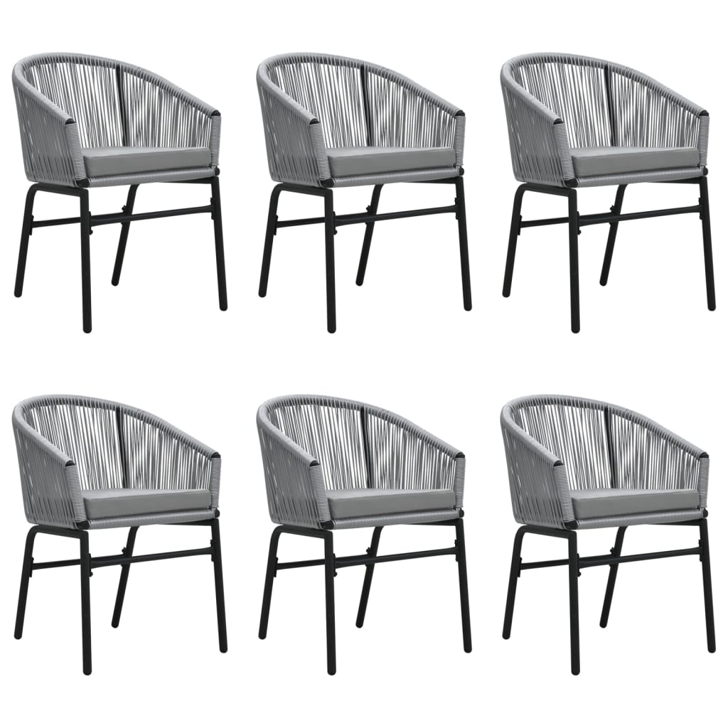 -Delige Tuinset 7 140 cm tafellengte Grijs