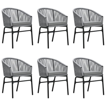 -Delige Tuinset 7 140 cm tafellengte Grijs