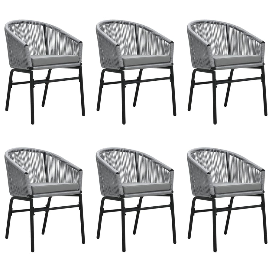 -Delige Tuinset 7 140 cm tafellengte Grijs