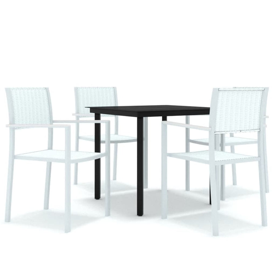 -Delige Tuinset 5 80 cm tafellengte Wit