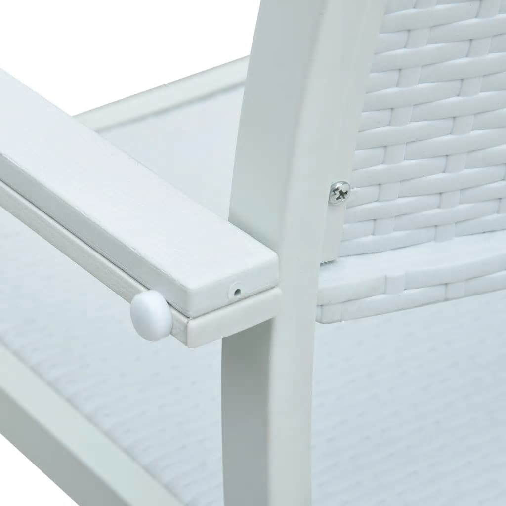 -Delige Tuinset 5 80 cm tafellengte Wit