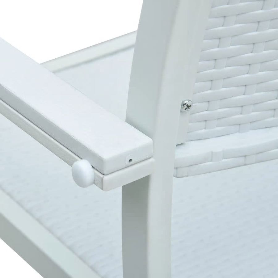 -Delige Tuinset 5 80 cm tafellengte Wit