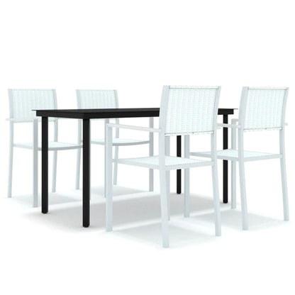 -Delige Tuinset 5 140 cm tafellengte Wit