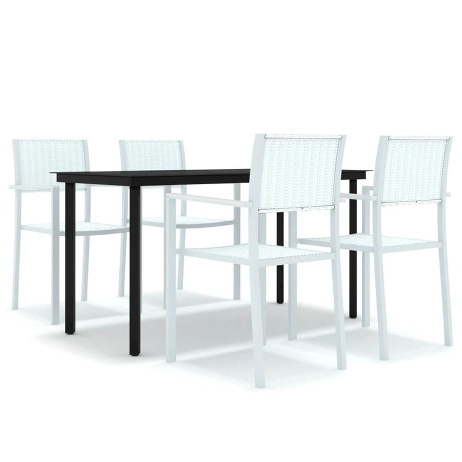 -Delige Tuinset 5 140 cm tafellengte Wit