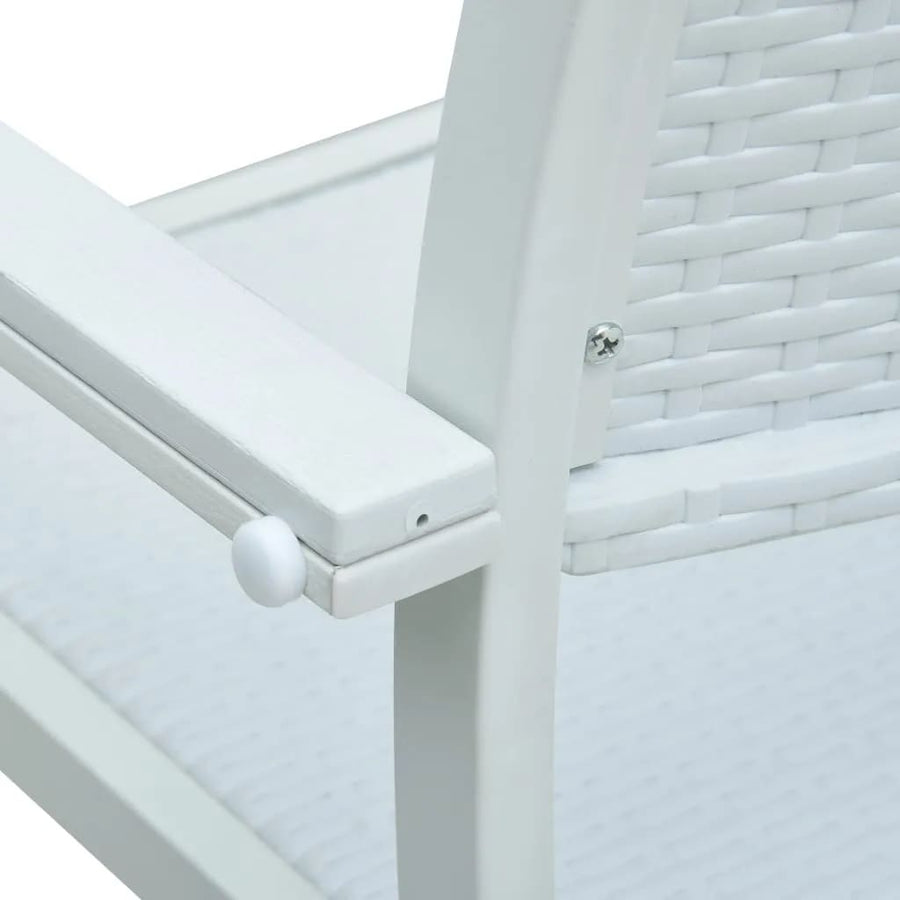 -Delige Tuinset 5 140 cm tafellengte Wit