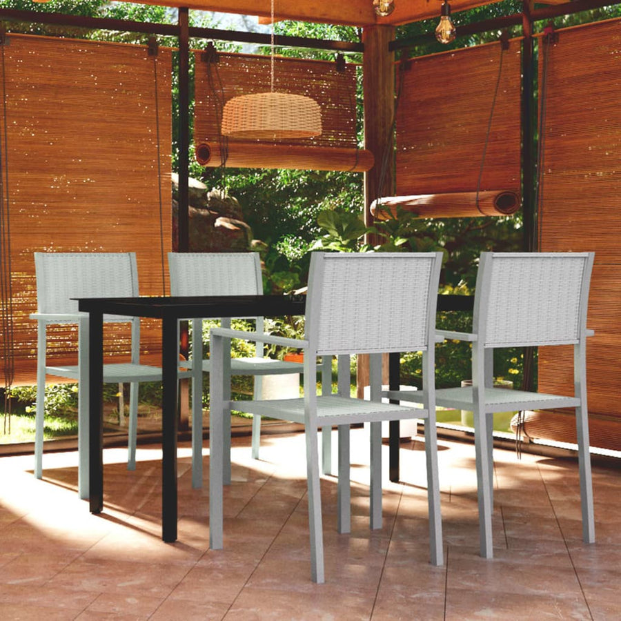 -Delige Tuinset 5 140 cm tafellengte Wit