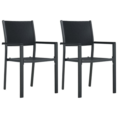 -Delige Tuinset 3 80 cm tafellengte Zwart