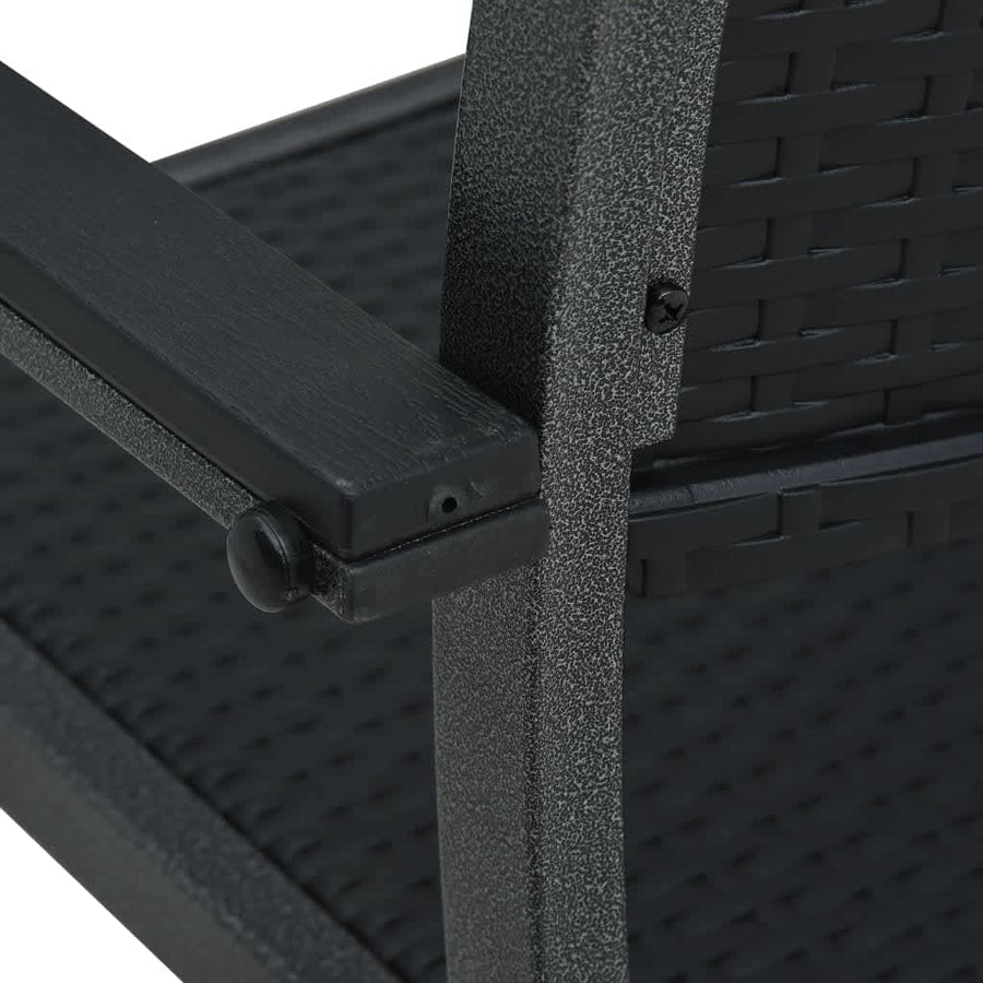 -Delige Tuinset 3 80 cm tafellengte Zwart