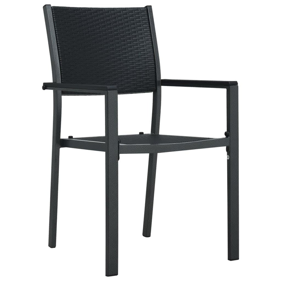 -Delige Tuinset 5 80 cm tafellengte Zwart