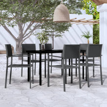-Delige Tuinset 7 140 cm tafellengte Zwart