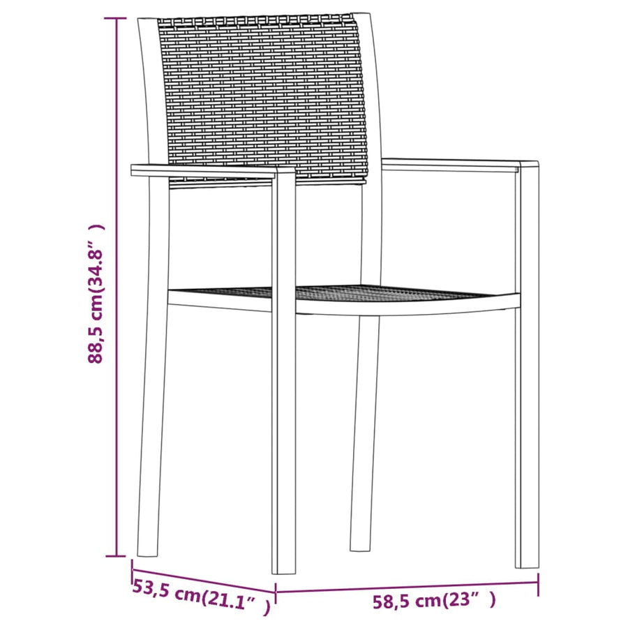 7-Delige Tuinset 6 200 cm tafellengte