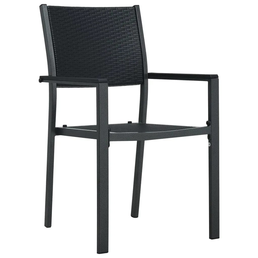 9-Delige Tuinset 8 200 cm tafellengte Zwart