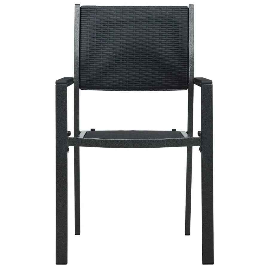 9-Delige Tuinset 8 200 cm tafellengte Zwart