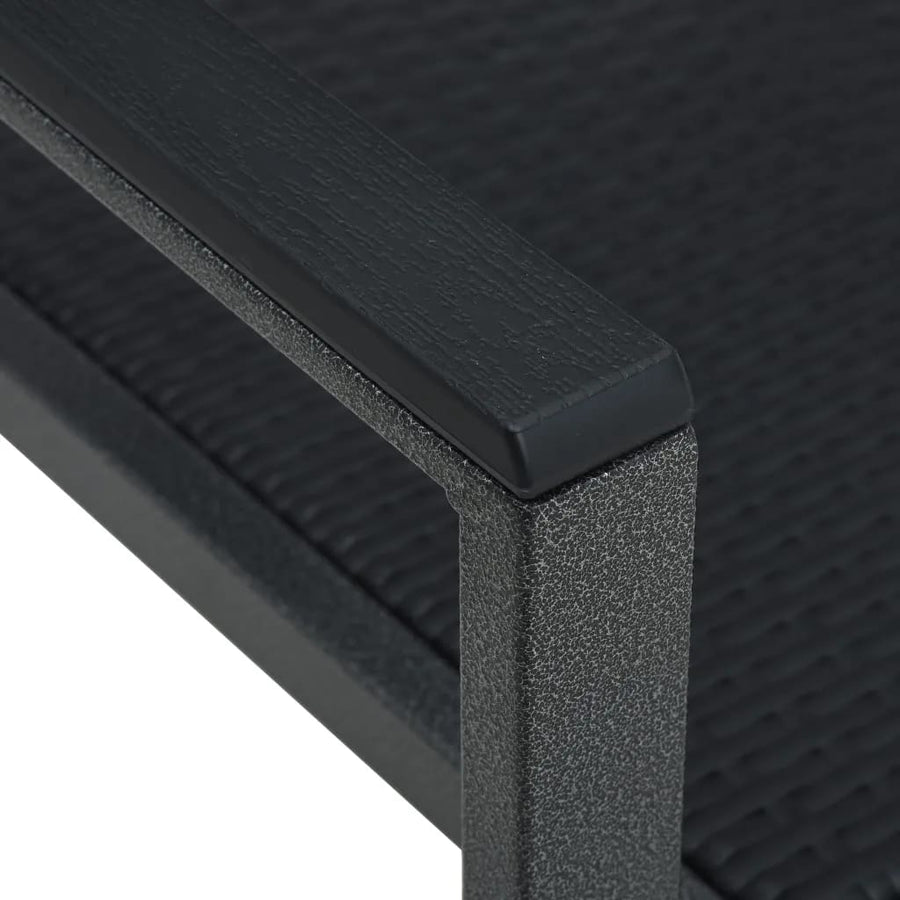 9-Delige Tuinset 8 200 cm tafellengte Zwart
