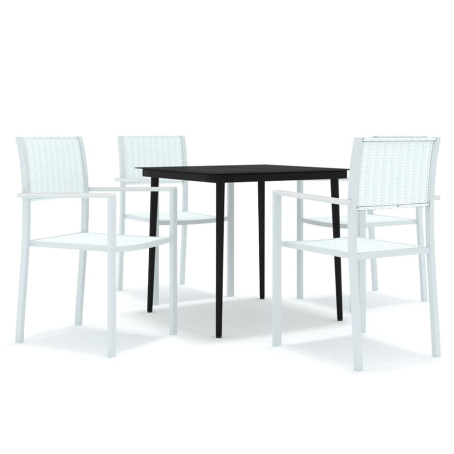 -Delige Tuinset 5 80 cm tafellengte Wit
