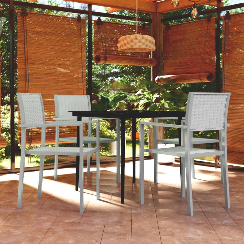 -Delige Tuinset 5 80 cm tafellengte Wit