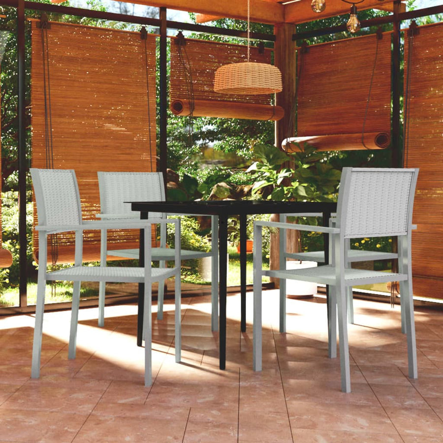 -Delige Tuinset 5 80 cm tafellengte Wit