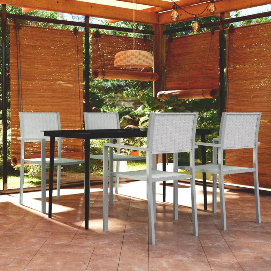 -Delige Tuinset 5 140 cm tafellengte Wit