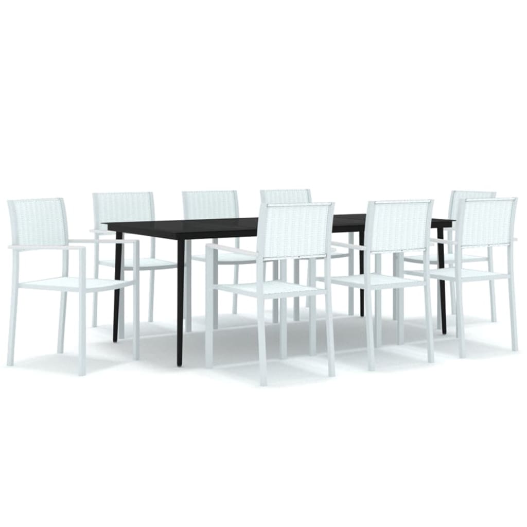 9-delige Tuinset wit