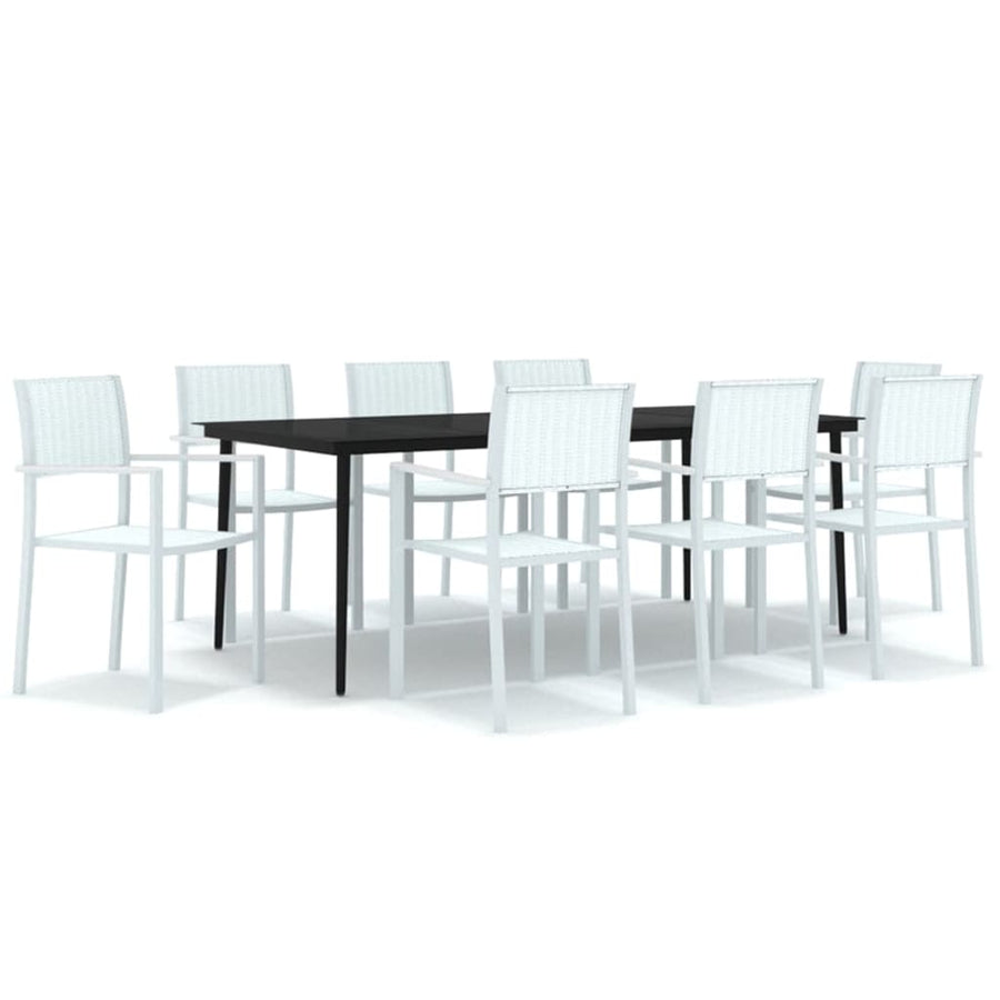 9-delige Tuinset wit