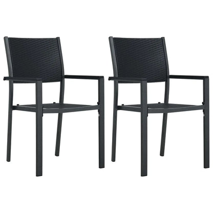 -Delige Tuinset 3 80 cm tafellengte Zwart
