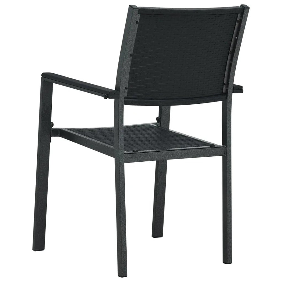 -Delige Tuinset 3 80 cm tafellengte Zwart