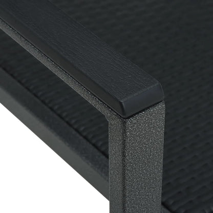 -Delige Tuinset 3 80 cm tafellengte Zwart