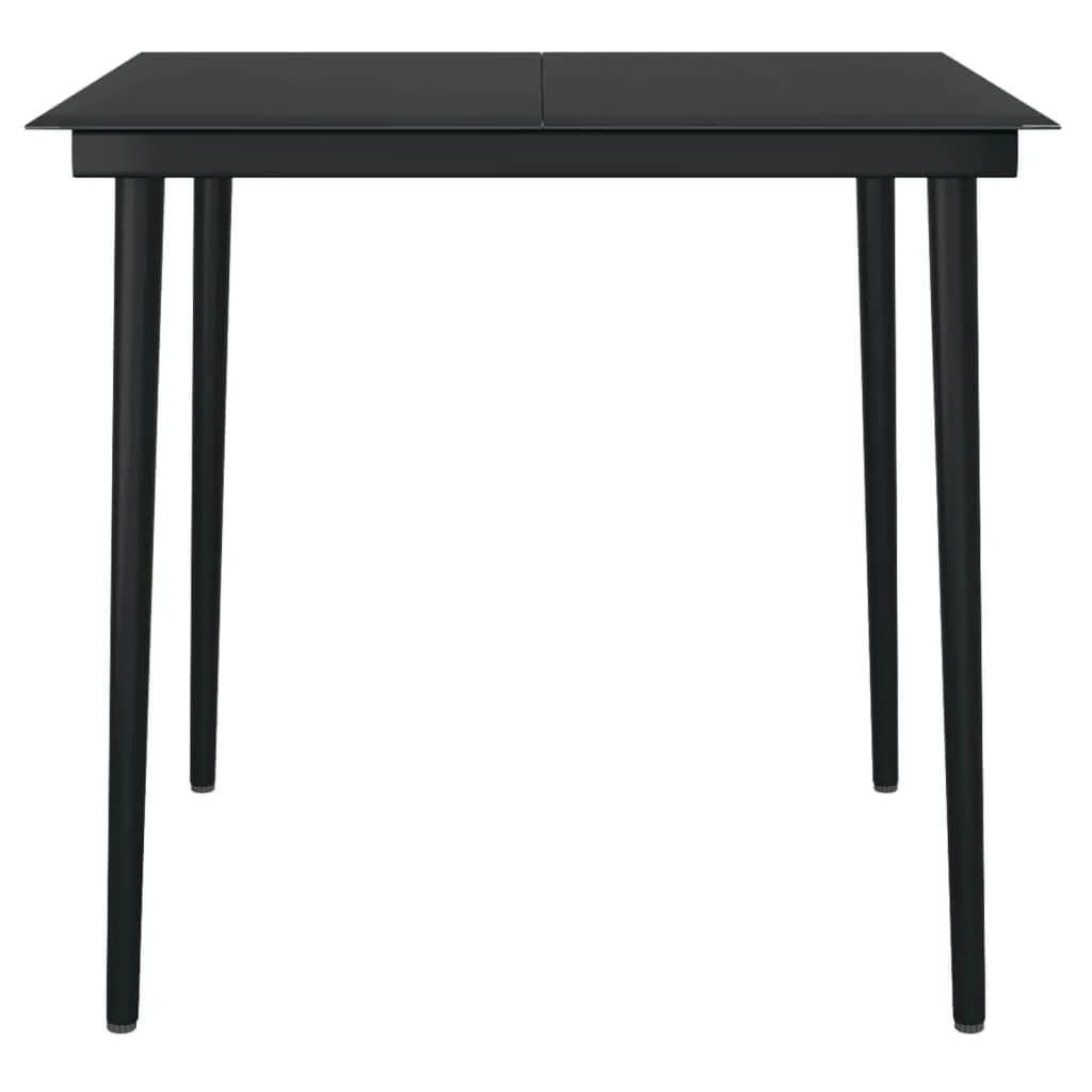 -Delige Tuinset 3 80 cm tafellengte Zwart