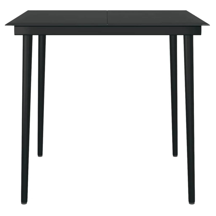 -Delige Tuinset 3 80 cm tafellengte Zwart