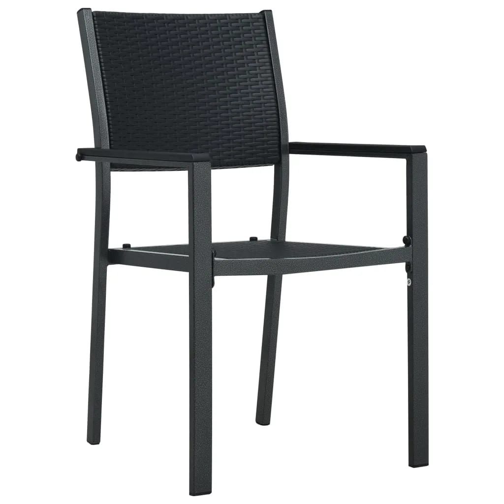 -Delige Tuinset 5 80 cm tafellengte Zwart