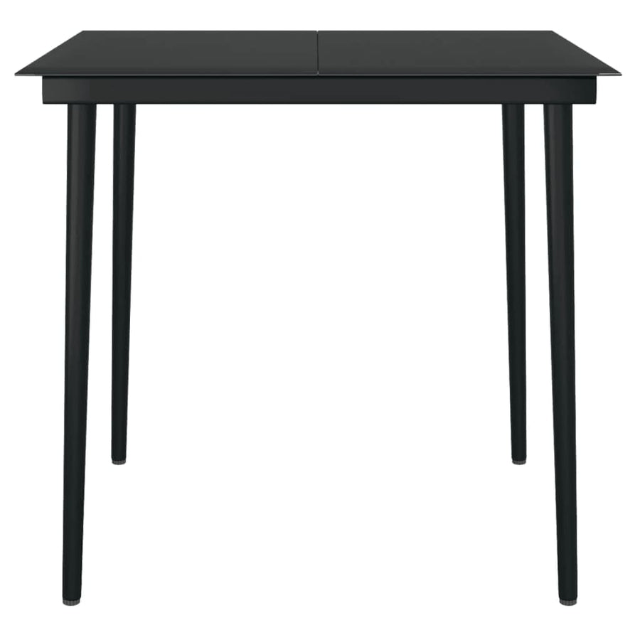 -Delige Tuinset 5 80 cm tafellengte Zwart