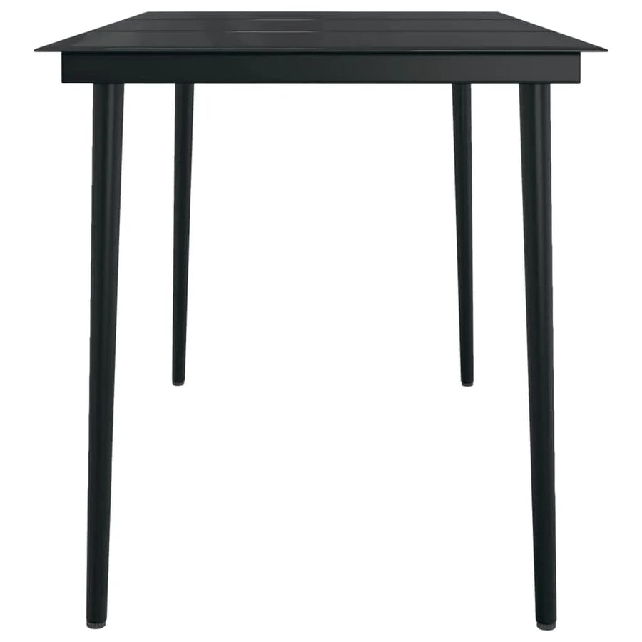 -Delige Tuinset 5 140 cm tafellengte Zwart