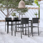 5-piece Garden Set black