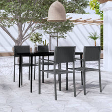 -Delige Tuinset 5 140 cm tafellengte Zwart