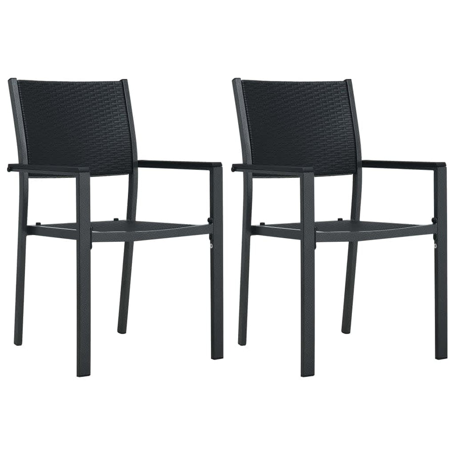 -Delige Tuinset En Wit 7 140 cm tafellengte Zwart