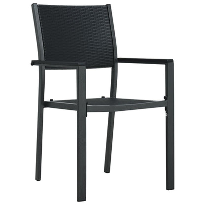 -Delige Tuinset En Wit 7 140 cm tafellengte Zwart