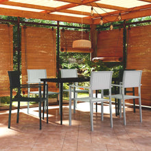 -Delige Tuinset En Wit 7 140 cm tafellengte Zwart