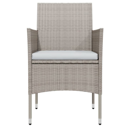 -Delige Tuinset Met Kussens 5 80 cm tafellengte Beige en zwart
