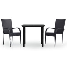 -Delige Tuinset 3 80 cm tafellengte Zwart