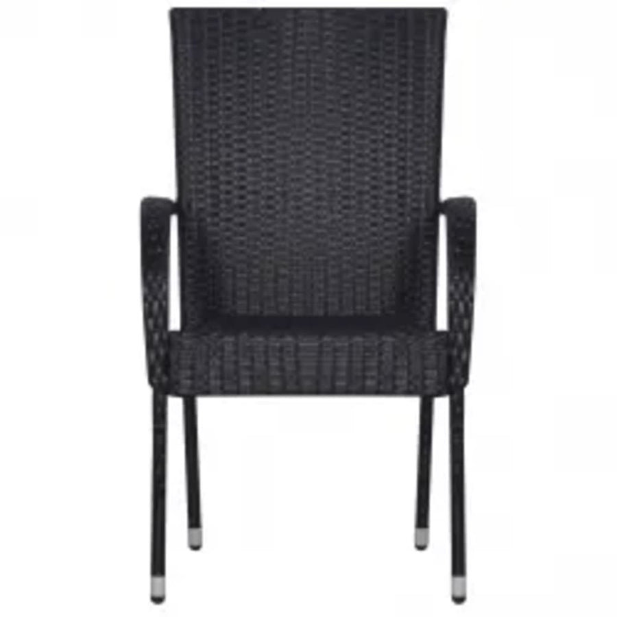 -Delige Tuinset 5 80 cm tafellengte Zwart