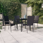 5-piece Garden Set black