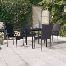-Delige Tuinset 5 80 cm tafellengte Zwart