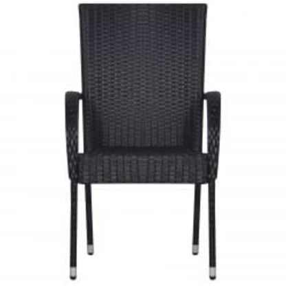 -Delige Tuinset 5 140 cm tafellengte Zwart