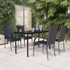 5-piece Garden Set black