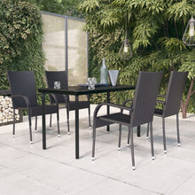 -Delige Tuinset 5 140 cm tafellengte Zwart