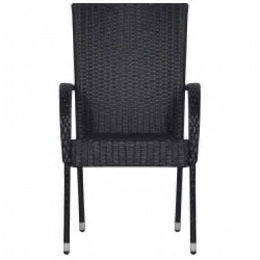 -Delige Tuinset 7 140 cm tafellengte Zwart