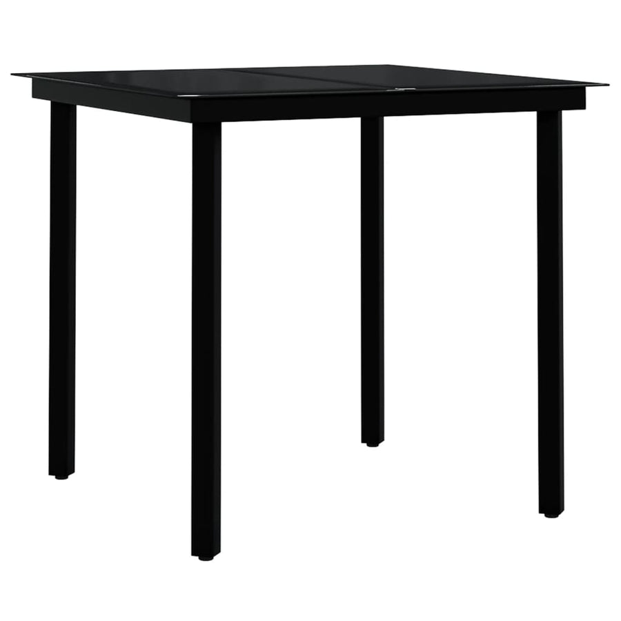 -Delige Tuinset 5 80 cm tafellengte Bruin en zwart