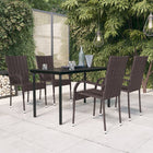 5-piece Garden Furniture Set in Brown and Black