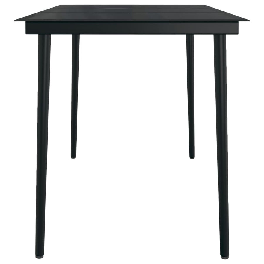 -Delige Tuinset 5 140 cm tafellengte Zwart