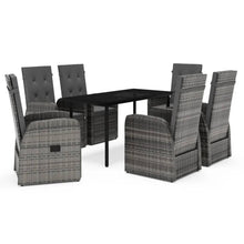 -Delige Tuinset Met Kussens 7 Grijs